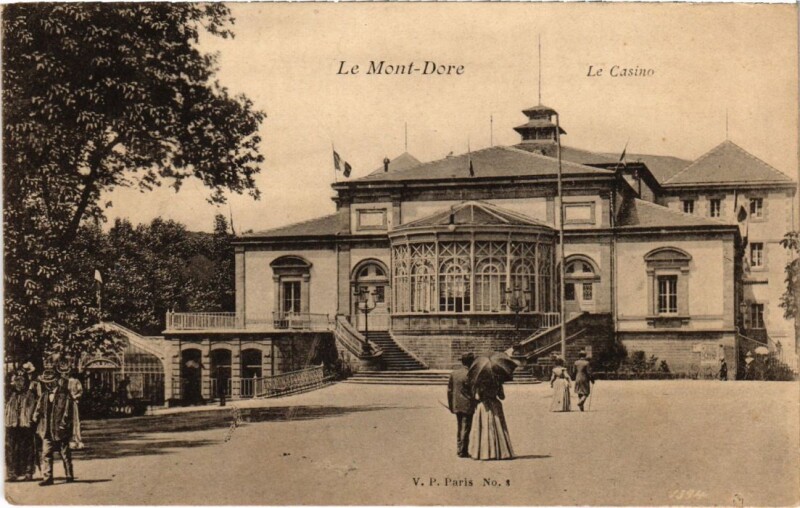 Carte postale ancienne Mont-Dore Le Casino France à Mont-Dore