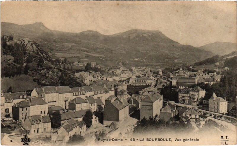 Carte postale ancienne La Bourboule Vue Generale France à La Bourboule