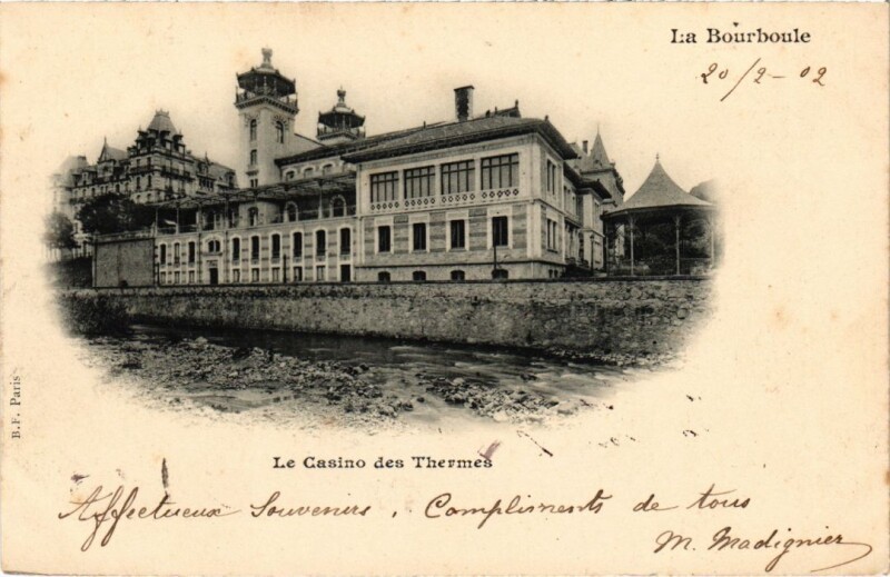 Carte postale ancienne La Bourboule Le Casino des Thermes France à La Bourboule