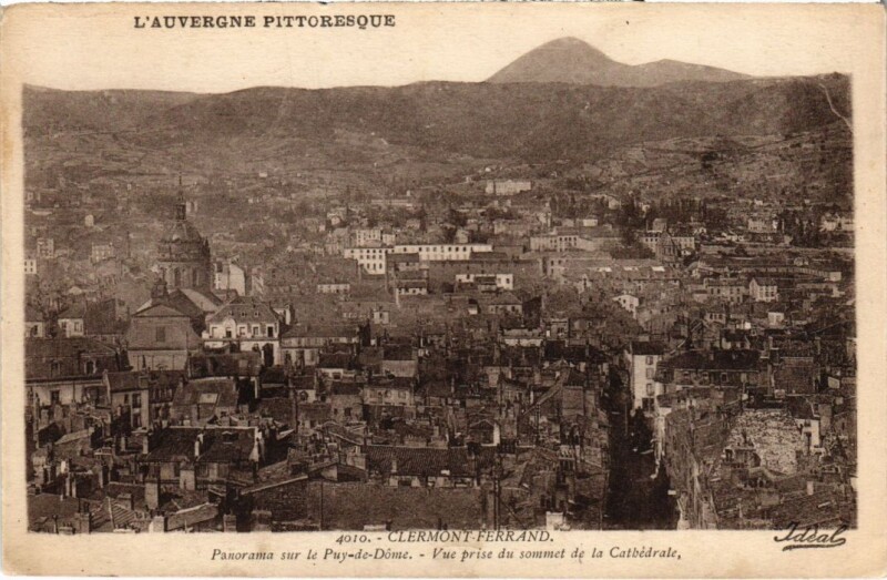 Carte postale ancienne Clermont-Ferrand Panorama France à Clermont-Ferrand