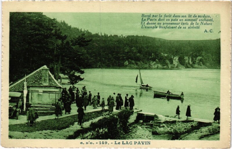 Carte postale ancienne Le Lac Pavin France
