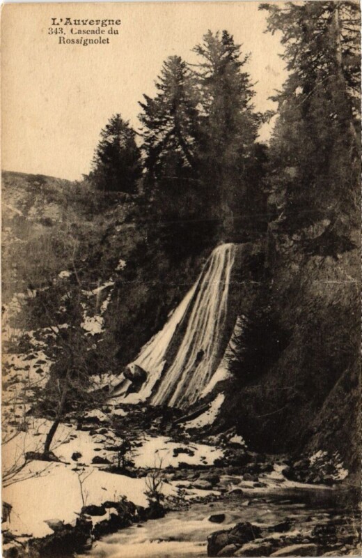 Carte postale ancienne Rossignolet Cascade France