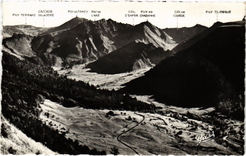 Carte postale ancienne Mont-Dore Panorama pris du Plateau de Durbize France à Mont-Dore