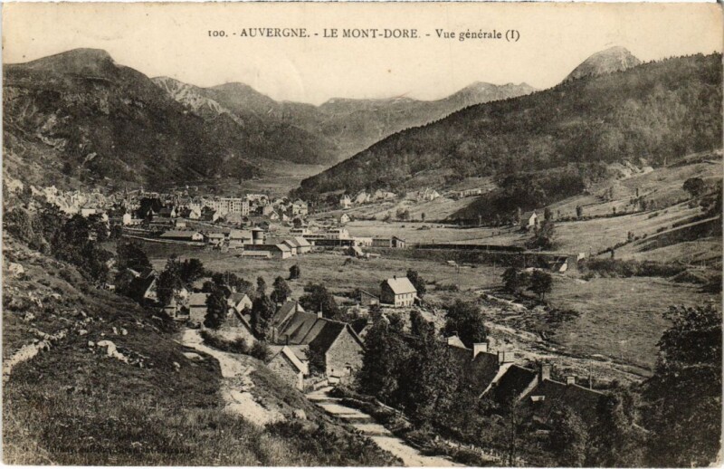 Carte postale ancienne Mont-Dore Vue Generale France à Mont-Dore