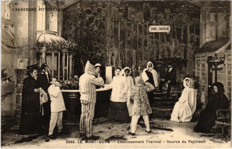 Carte postale ancienne Mont-Dore Etablissement Thermal France à Mont-Dore