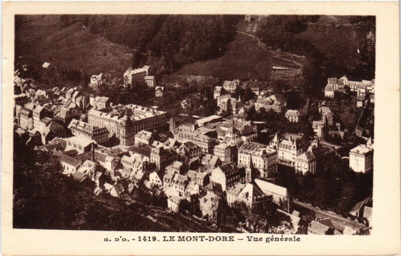 Carte postale ancienne Mont-Dore Vue generale France à Mont-Dore