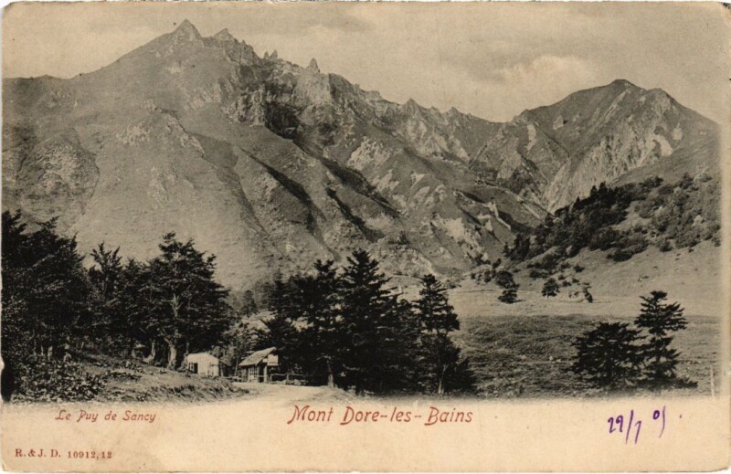 Carte postale ancienne Mont-Dore les Bains, Puy de Sancy France à Mont-Dore