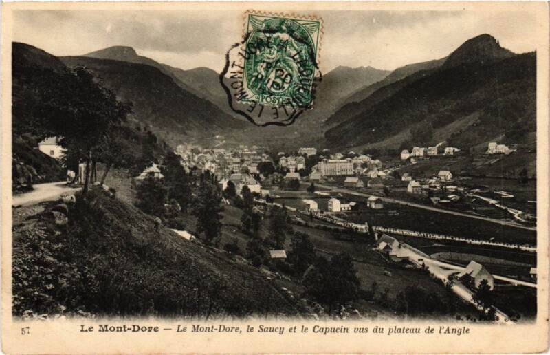 Carte postale ancienne Mont-Dore Vue Generale France à Mont-Dore