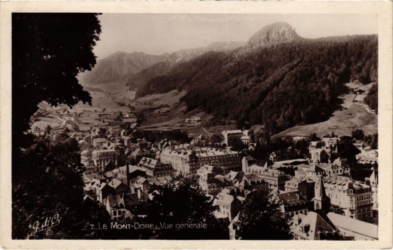 Carte postale ancienne Mont-Dore Vue Generale France à Mont-Dore