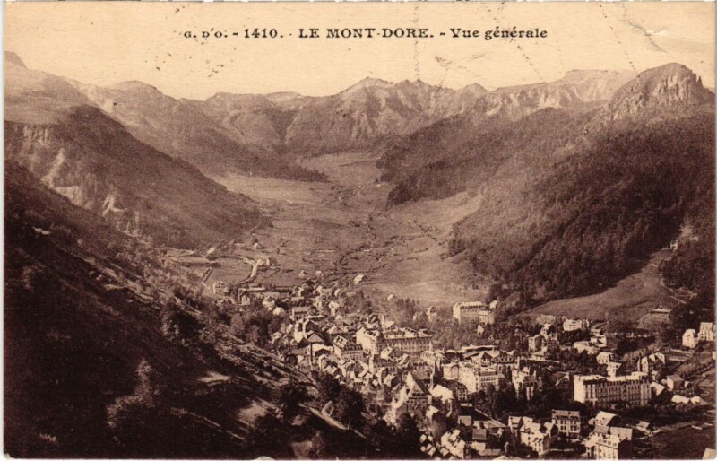 Carte postale ancienne Mont-Dore Vue Generale France à Mont-Dore