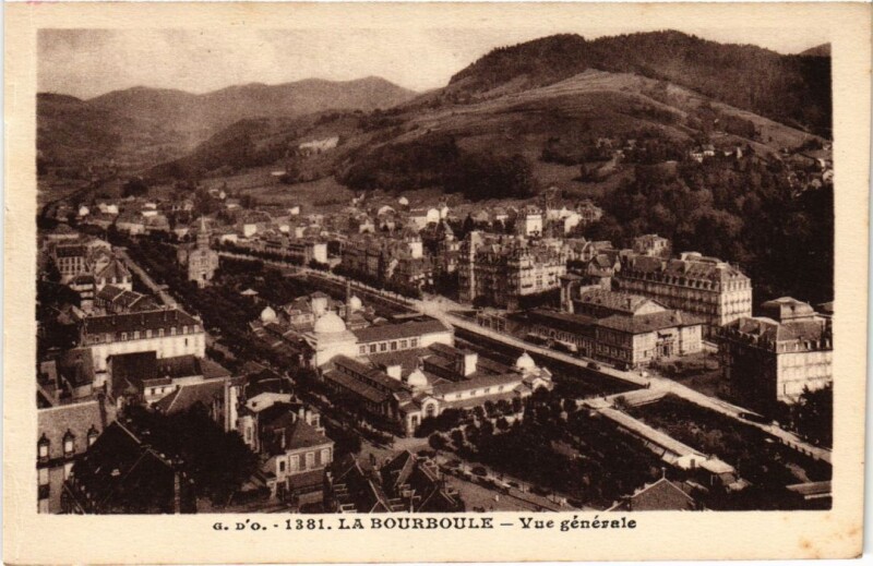 Carte postale ancienne La Bourboule Vue Generale France à La Bourboule