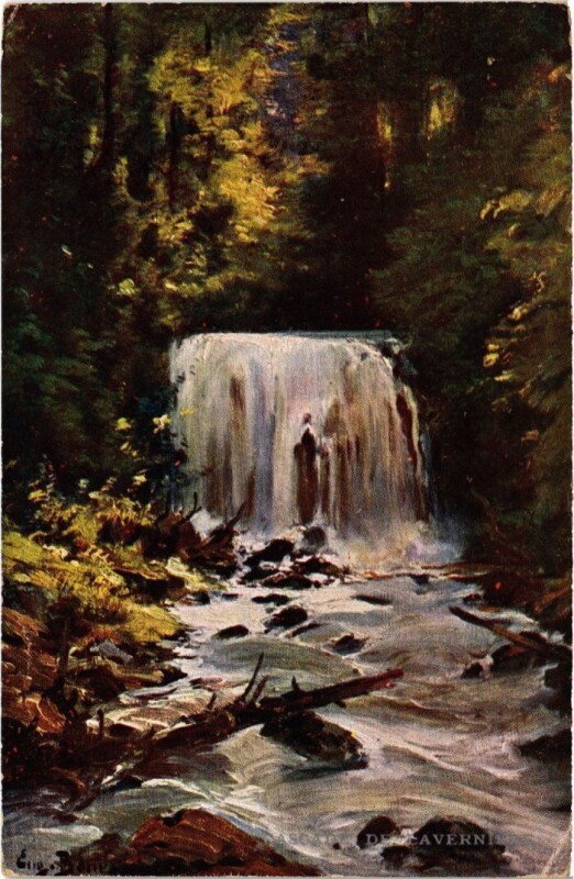 Carte postale ancienne Clermont-Ferrand Cascade de la Verniere France à Clermont-Ferrand