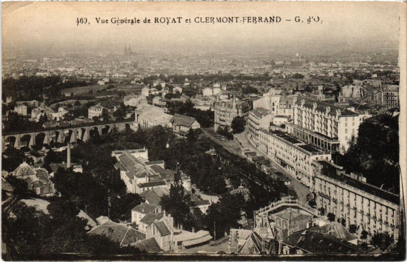 Carte postale ancienne Royat Vue Generale France à Royat