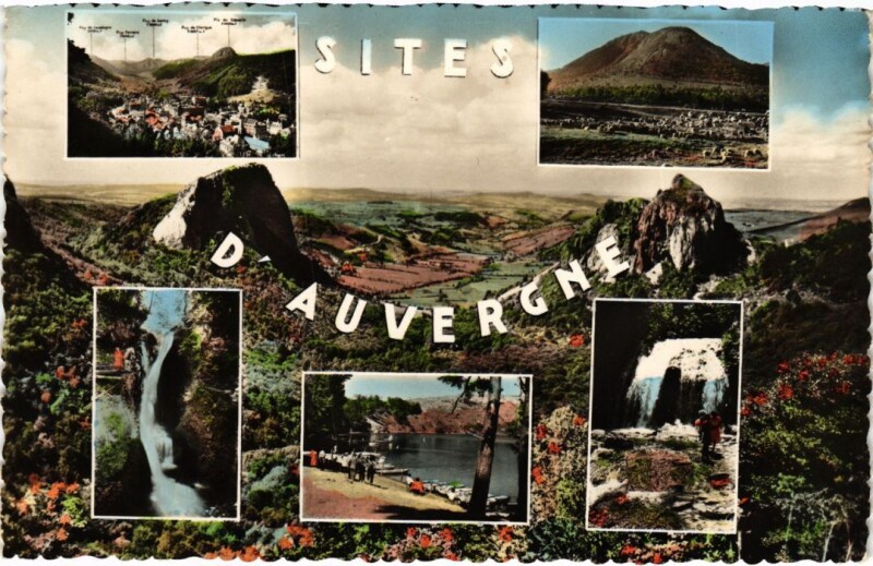 Carte postale ancienne Auvergne Sites d'Auvergne France