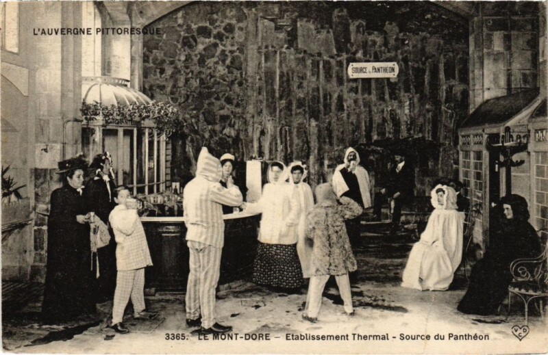 Carte postale ancienne Mont-Dore Etablissement Thermal France à Mont-Dore