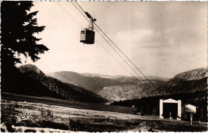 Carte postale ancienne Mont-Dore Teleferique du Sancy France à Mont-Dore