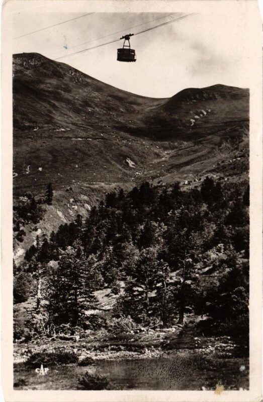 Carte postale ancienne Mont-Dore Le Teleferique du Sancy France à Mont-Dore