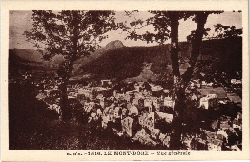 Carte postale ancienne Mont-Dore Vue Generale France à Mont-Dore