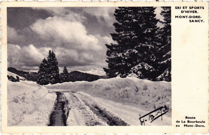 Carte postale ancienne Mont-Dore Ski et Sports d'Hiver France à Mont-Dore