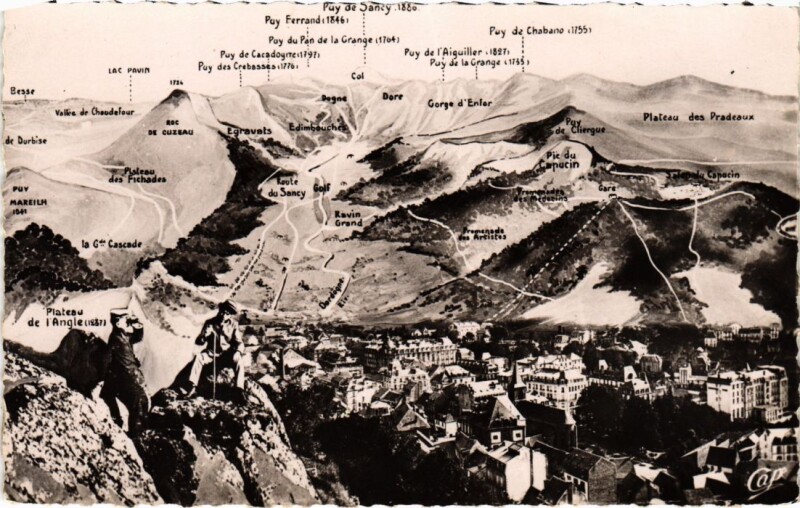 Carte postale ancienne Mont-Dore Vue Panoramique France à Mont-Dore