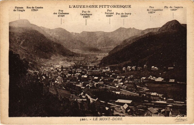 Carte postale ancienne Mont-Dore Vue Panoramique France à Mont-Dore