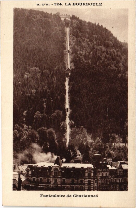 Carte postale ancienne La Bourboule Funiculaire de Charlannes France à La Bourboule
