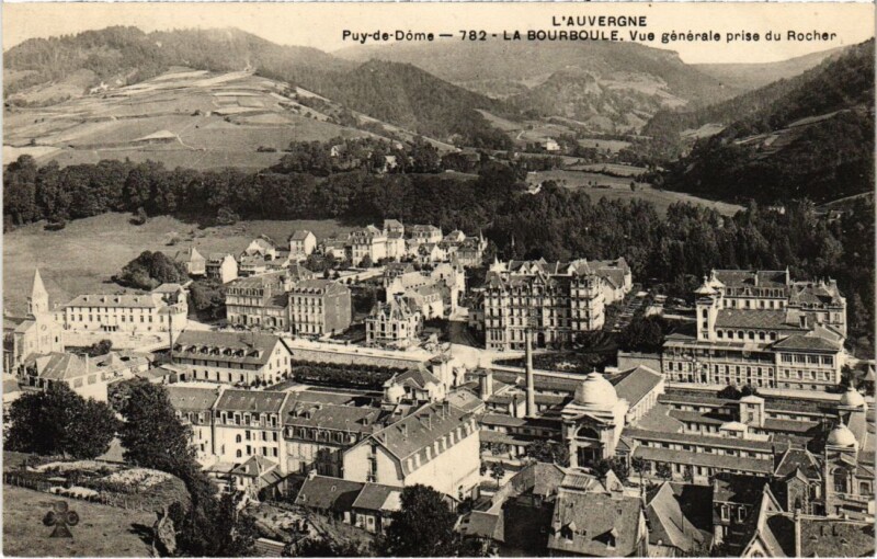 Carte postale ancienne La Bourboule Vue Generale prise du Rocher France à La Bourboule