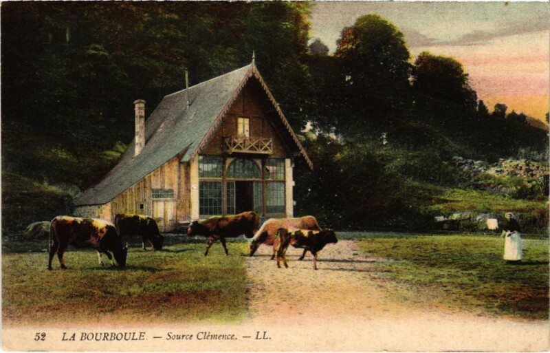 Carte postale ancienne La Bourboule Source Clemence France à La Bourboule
