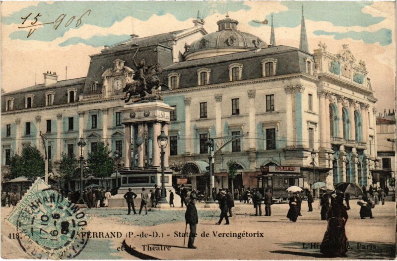 Carte postale ancienne Clermont-Ferrand Statue de Vercingetorix France à Clermont-Ferrand