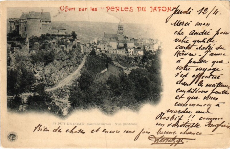 Carte postale ancienne Saint-Saturnin Vue Generale France à Saint-Saturnin