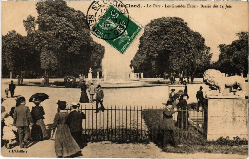 Carte postale ancienne Saint Cloud Le Parc Les Grandes Eaux à Saint-Cloud