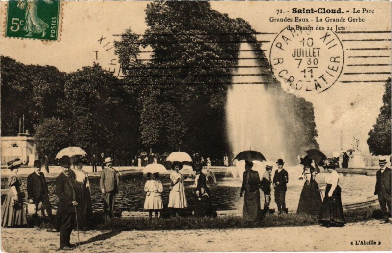 Carte postale ancienne Saint Cloud La Grande Gerbe à Saint-Cloud