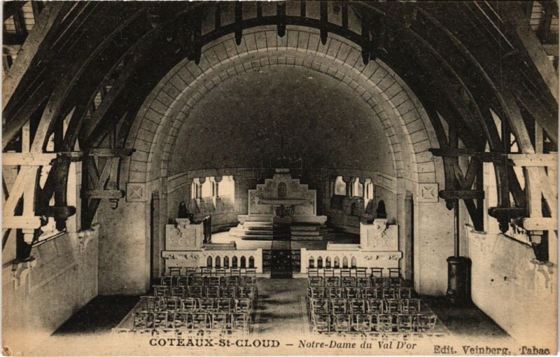 Carte postale ancienne Saint Cloud Notre Dame du Val d'Or à Saint-Cloud