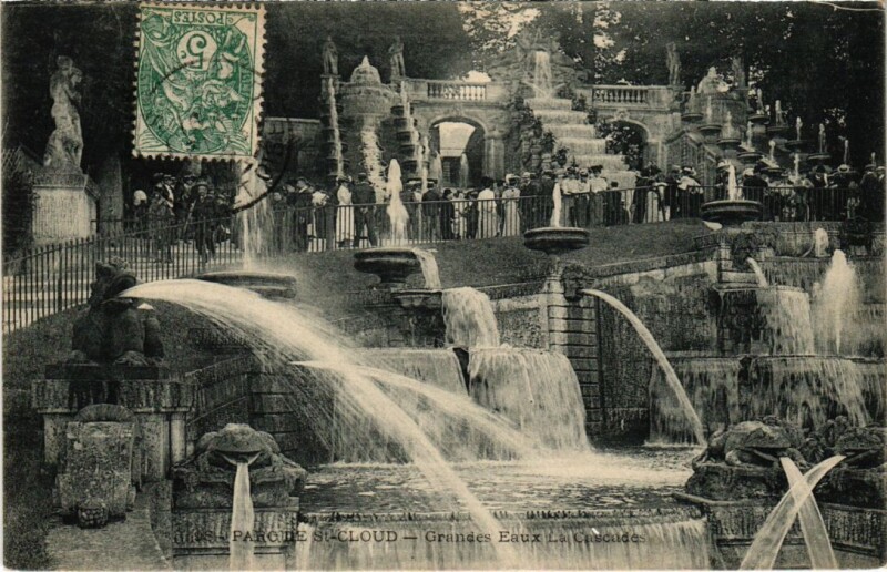 Carte postale ancienne Saint Cloud La Cascade à Saint-Cloud