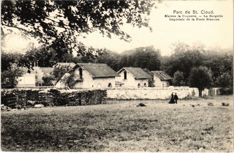 Carte postale ancienne Parc de Saint Cloud Marnes la Coquette à Marnes-la-Coquette