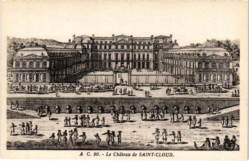 Carte postale ancienne Saint Cloud Le Chateau à Saint-Cloud