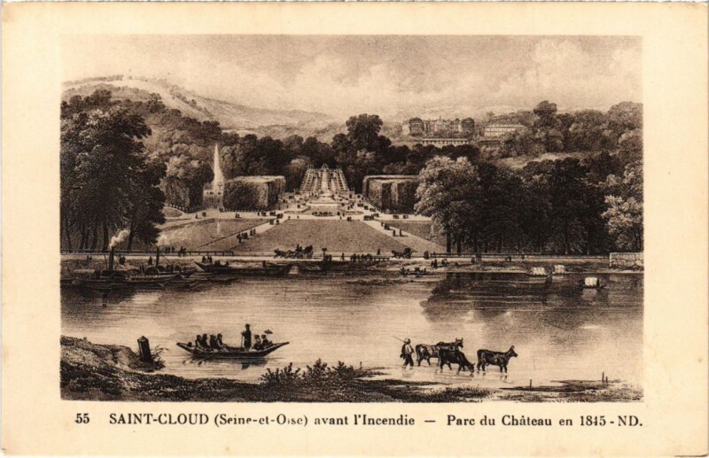 Carte postale ancienne Saint Cloud Parc du Chateau à Saint-Cloud