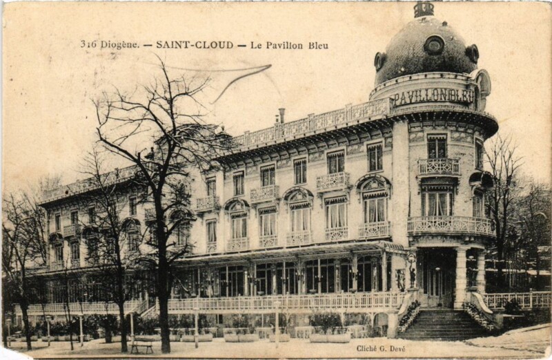 Carte postale ancienne Saint Cloud Le Pavillon Bleu à Saint-Cloud