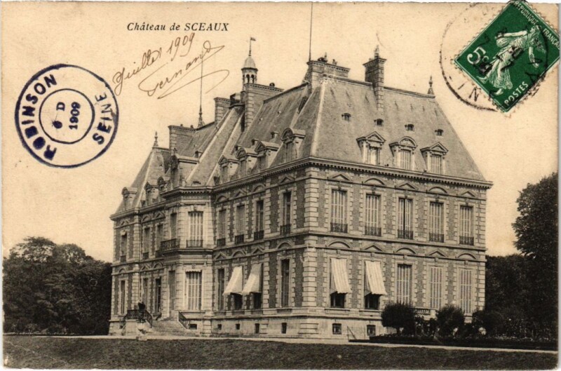 Carte postale ancienne Ville d'Avray Chateau de Sceaux à Sceaux