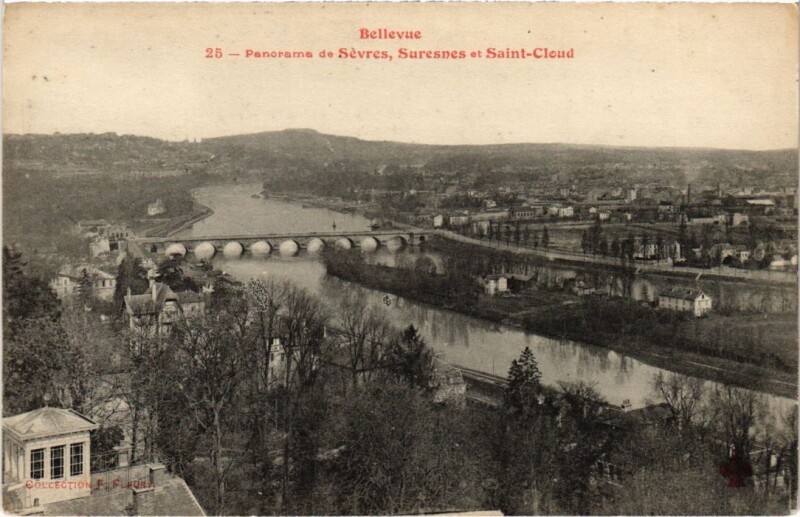 Carte postale ancienne Suresnes panorama à Suresnes