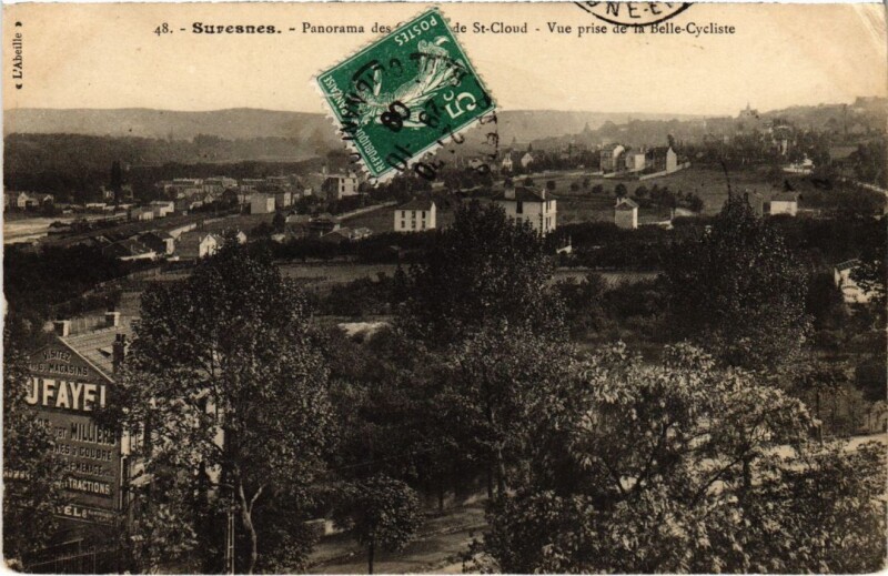 Carte postale ancienne Suresnes panorama à Suresnes