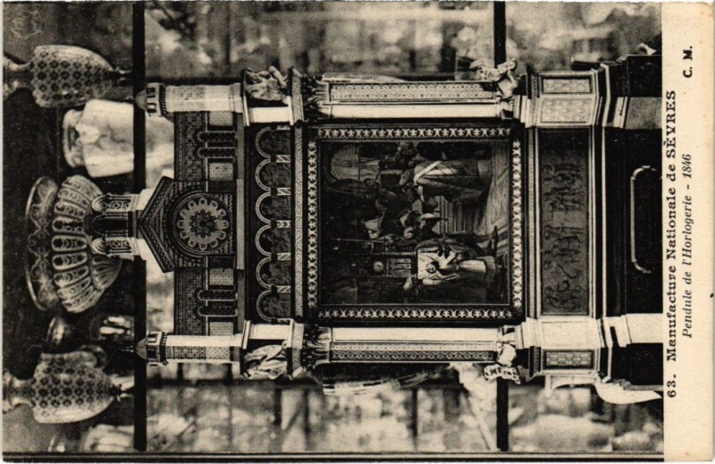 Carte postale ancienne Sevres Manufacture Nationale Pendule de l'Horlogerie