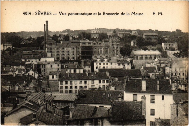 Carte postale ancienne Sevres vue panoramique