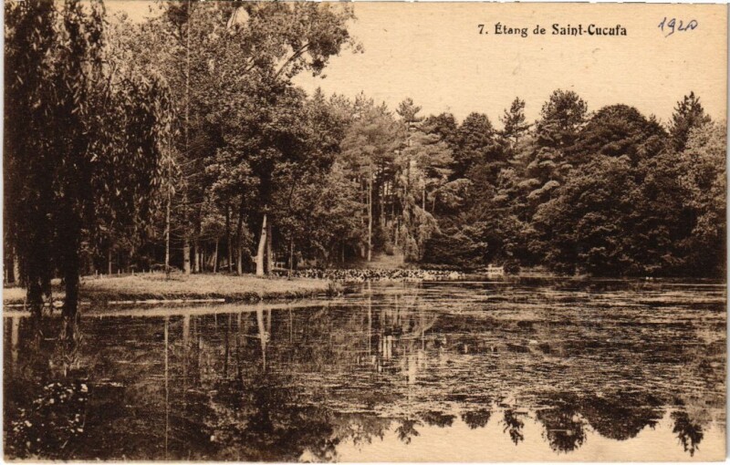Carte postale ancienne Rueil Etang Saint-Cucufa