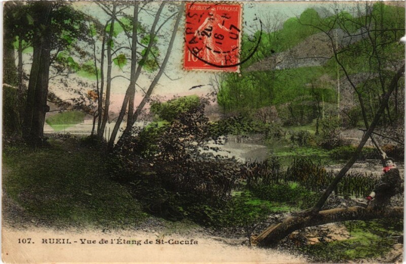 Carte postale ancienne Rueil Etang Saint-Cucufa