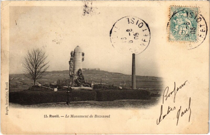 Carte postale ancienne Rueil Monument de Buzenval