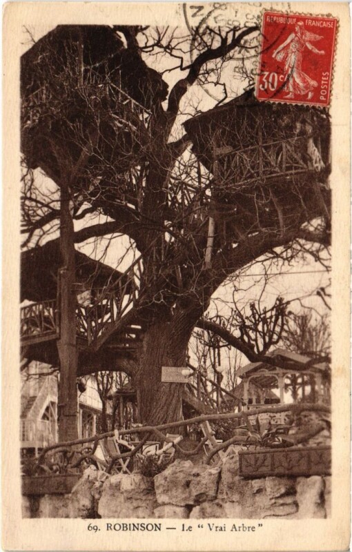 Carte postale ancienne Robinson Le Vrai Arbre