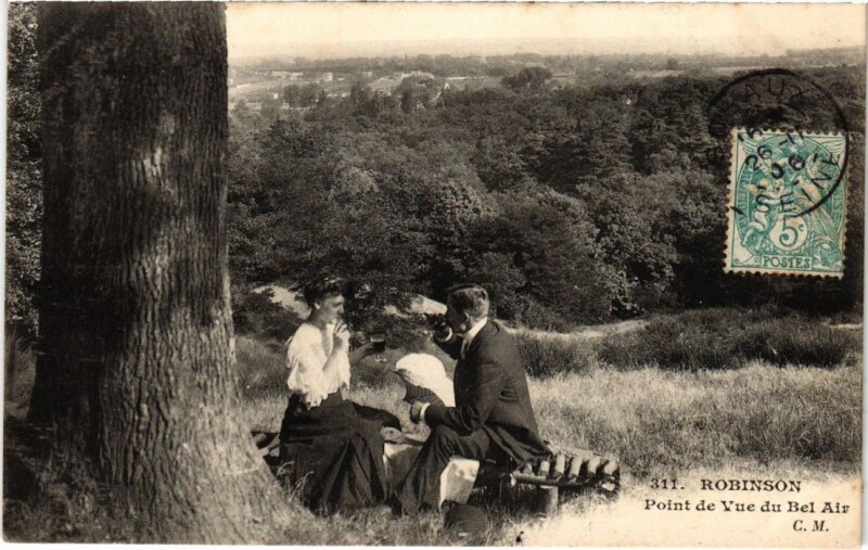 Carte postale ancienne Robinson Point de Vue de Bel Air