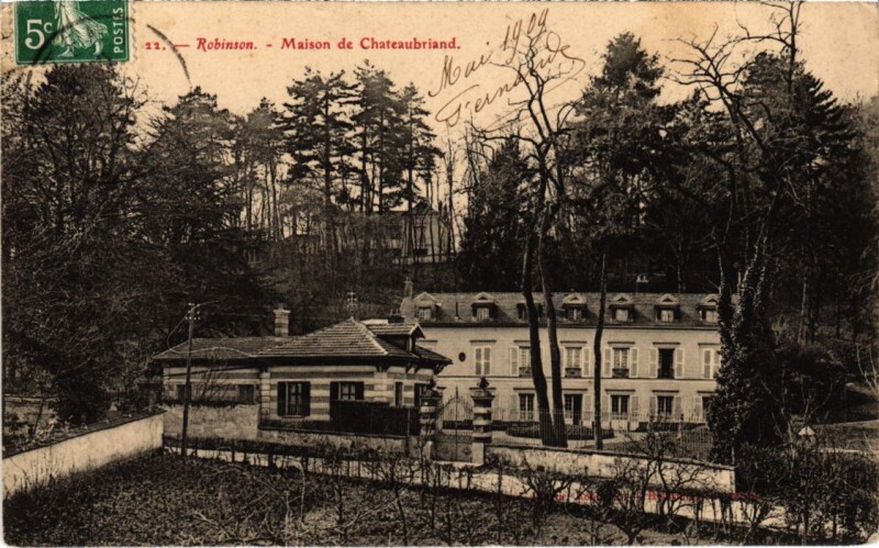 Carte postale ancienne Robinson Maison de Chateaubriand