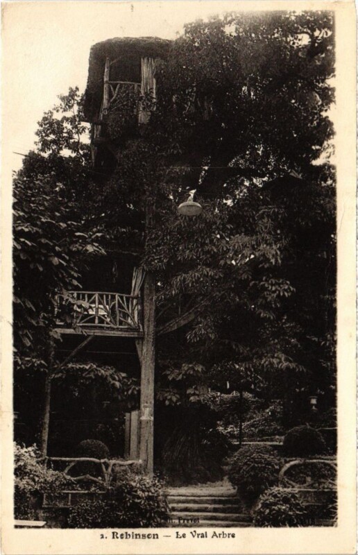 Carte postale ancienne Robinson Le Vrai Arbre